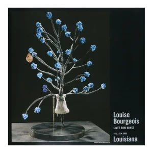 2003 Louise Bourgeois 'Formklippet IV' Museum, Black,Blue,Gray Denmark Offset Lithograph