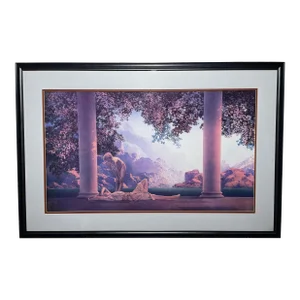 Early 20th Century, Maxfield Parrish Daybreak Collotype Print, Framed