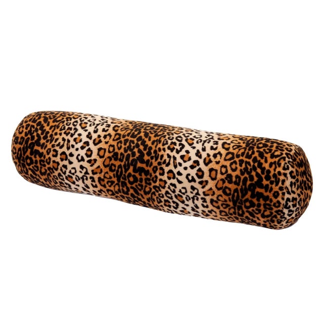Late 20th Century Late 20th Century Leopard Print Feather Down Pillow/Invisible Zipper For Sale - Image 5 of 5