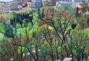 French Oil Landscape - City Park