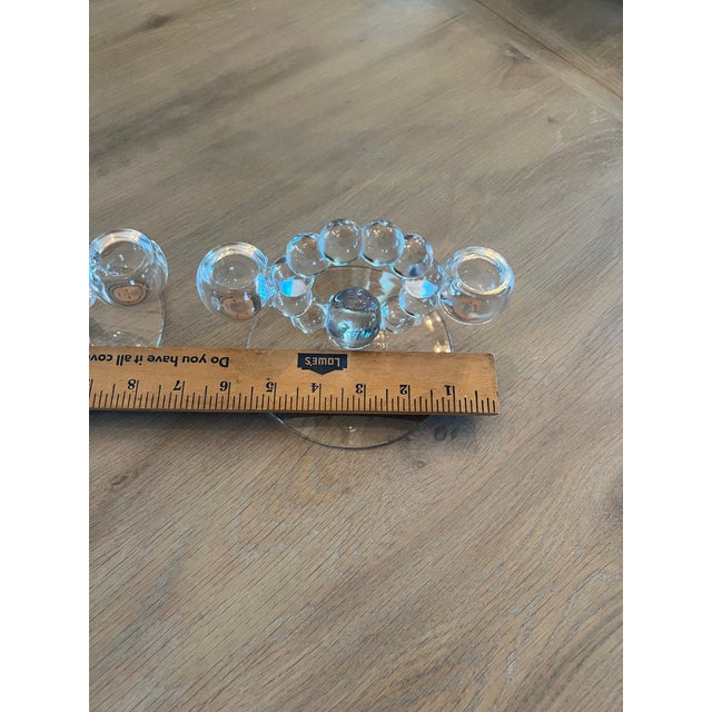 Imperial Glass Candlewick Double Candleholders - a Pair For Sale - Image 9 of 11