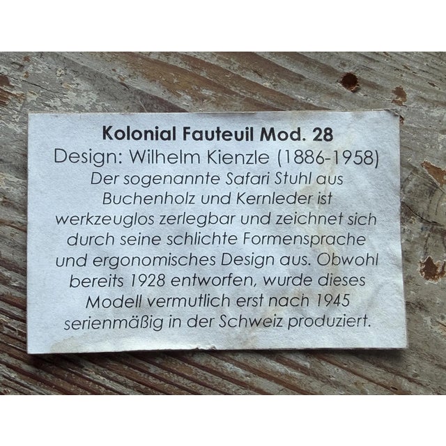 Safari Lounge Chair in Oak and Cognac Leather by Wilhelm Kienzle for Kaare Klint, 1950s For Sale - Image 16 of 18