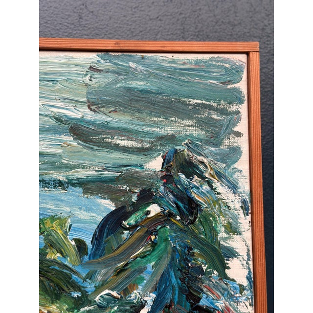 Lush Landscape , 1950s, Oil on Canvas, Framed For Sale - Image 13 of 18