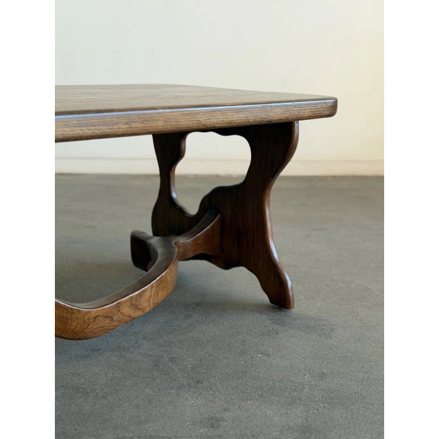 1970s 1970s Organic Oak Coffee Table For Sale - Image 5 of 16