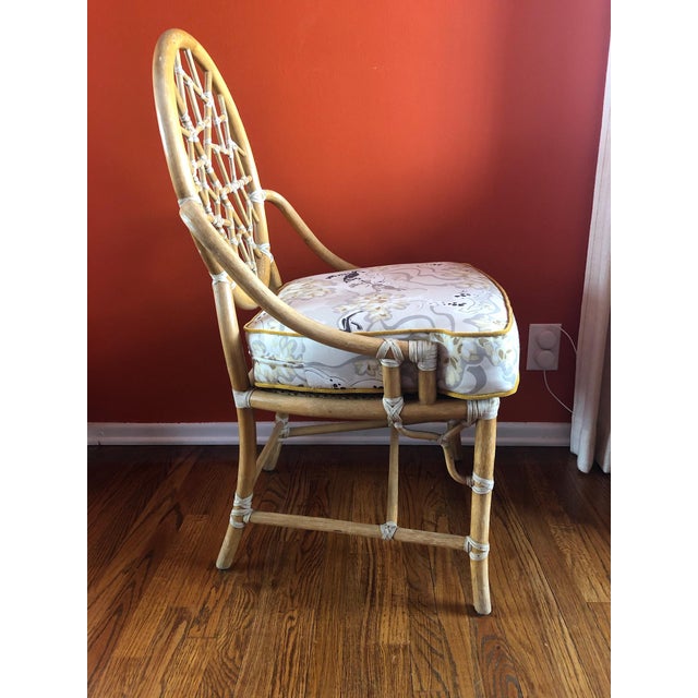 Mid-Century Modern Late 20th Century Cracked Ice McGuire Chair For Sale - Image 3 of 8