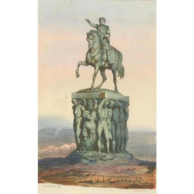 Allegorical Equestrian Monument After Horace Vernet, 1843, Paper For Sale - Image 6 of 10