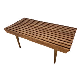 Wood Slat Bench For Sale