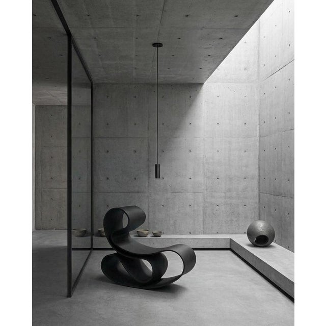 Evolve Rocking Chair in Black from Reform Design Lab For Sale - Image 4 of 7