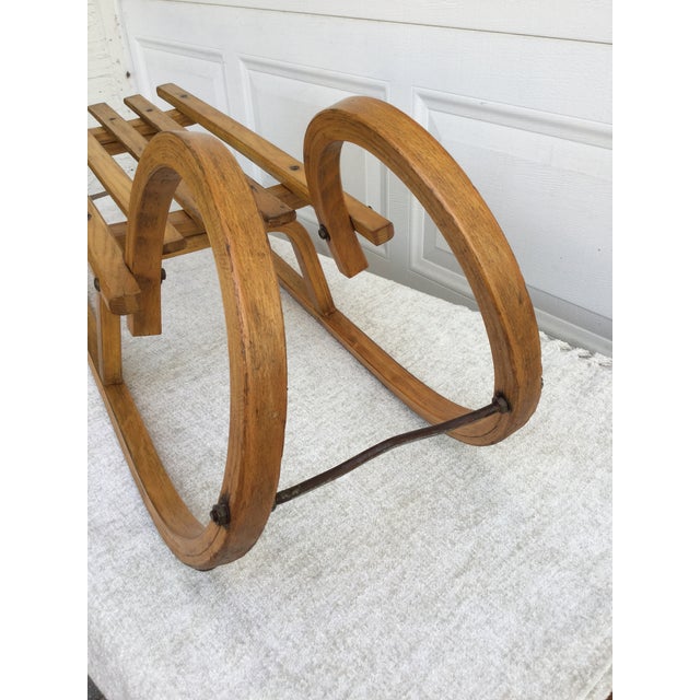 Vintage German Snow Sled Chairish