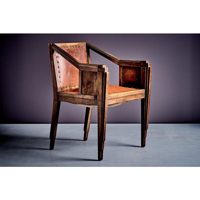 Wood Art Deco Armchair, France, 1920s For Sale - Image 7 of 11