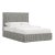 Stoffer Home x Cloth & Company Maura Slipcover Bed in Jane Stripe Carbon - California King For Sale