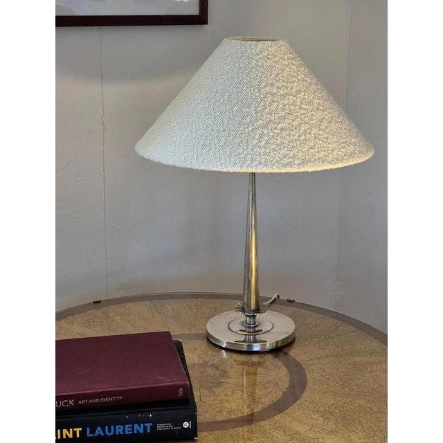 Exquisite silver plated table lamp by elis bergh for court jeweler cg hallberg, swedish grace. Wonderful craftmamship with...