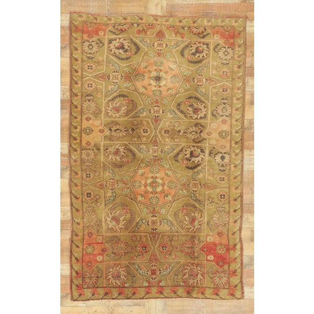 Vintage Turkish Oushak Rug - 05'07 X 09'00 For Sale - Image 9 of 10