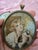 Mid 19th Century Antique Miniature Painting Set of Three Courtesans - Set of 3 For Sale - Image 5 of 12