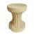 Vintage hand chiseled round hourglass shaped sandstone pedestal. Natural rough texture. Originally used as an outdoor...