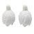 Set of Three Mid-Century Japanese White Porcelain Quail Figurines For Sale - Image 16 of 17