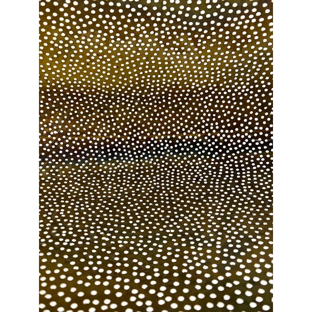 Metal Mid-Century Modern Style Oval Spaceship Brass Pendant or Lantern For Sale - Image 7 of 12