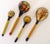 Rustic Russian Hand Painted Wooden Spoons - Set of 4 For Sale - Image 3 of 3