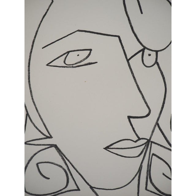 Françoise Gilot (1921-2023) Portrait of a Dreamy Woman Original Lithograph On Marais wove paper, 22 x 28 cm (approx. 9 x...