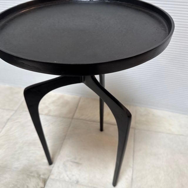 Etta Avenue Leslie End Table, Matte Black For Sale - Image 11 of 12