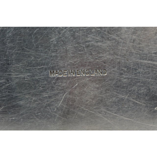 Mid 20th Century C. 1930-50 Barker Ellis Co. Silver Plated English Cocktail Tray For Sale - Image 5 of 5