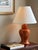 Mid-20th Century Burnt Orange Ceramic Ginger Jar Table Lamp For Sale - Image 10 of 11