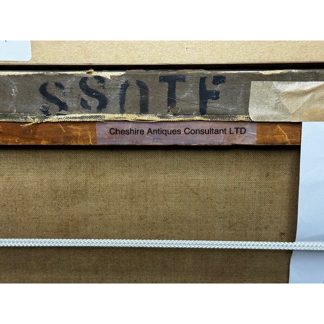 Important British c.1898 Victorian Oil Portrait of a Rough Collie Dog After John Emms Gilt Framed For Sale - Image 18 of 18