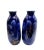 Fukagawa Fukagawa Seijji Cobalt Blue Sake Bottles For Sale - Image 4 of 11