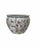 Vintage chinoiserie fishbowl planter. Purple and pink floral print outside either koi print interior. Measures 13”...