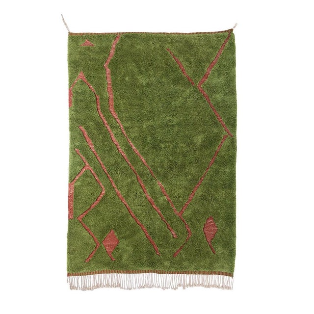 Hand-Knotted Wool Rug by Azele Studio For Sale - Image 9 of 9