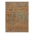 Rug & Kilim’s Modern Abstract Art Rug With Floral Patterns in Green and Brown For Sale