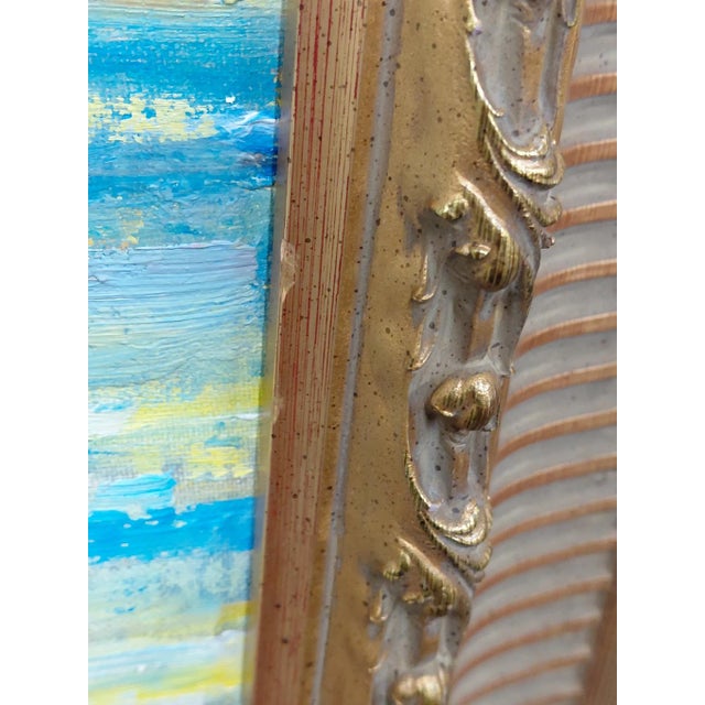 Late 20th Century Signed Phillip Corley "Reflections of a Sailing Day" Oil on Board For Sale - Image 10 of 10