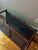Vintage Mid-Century Faux Bamboo Walnut Coffee Table With Cane Shelf & Casters For Sale - Image 9 of 16