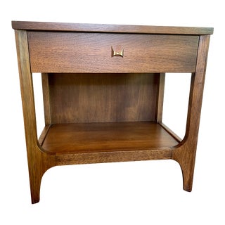 1960s Broyhill Brasilia Walnut Bedside Table For Sale