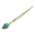 Vintage Handmade Carved Wood Green Paintbrush Sculpture For Sale