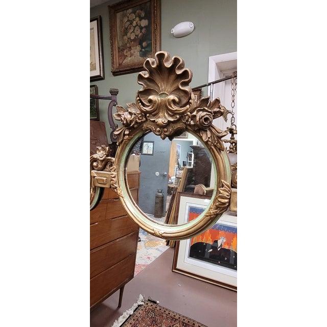Large Antique French Style Mantel Mirror For Sale In Philadelphia - Image 6 of 9