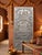 Gray Antique Moonlight Carved Buddha Door Panel Seated Buddha on Lotus Wood Wall Art Meditation 83x36 For Sale - Image 8 of 9