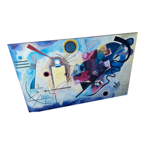 1990s Wassily Kandinsky Canvas Print, Yellow-Red-Blue, Kandinsky Art Print, Kandinsky Print, Abstract Wall Art, Kandinsky on Canvas Ready to Han