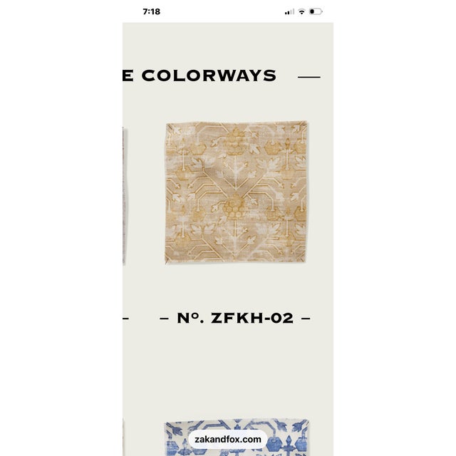 Textile Zack and Fox "Khotan" 20" Pillows- A Pair For Sale - Image 7 of 7