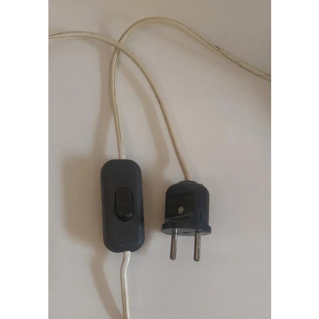 Silver Large White Opal Glass Mushroom Lamp, Italy, 1970s For Sale - Image 8 of 11