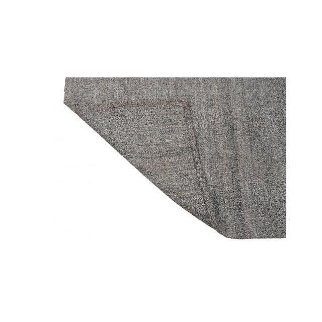 1960s Gray Vintage Turkish Kilim Rug - 6`9″ X 8`1″ For Sale - Image 5 of 6