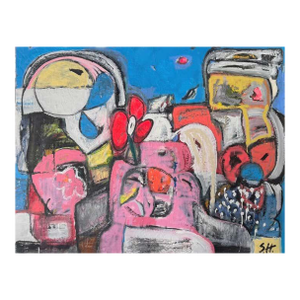 Scott Harper Mixed Media Painting titled “Lumber of Hope” 2023