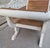 Brown Painted Antique Anglo-Indian Colonial Caned Leather Seat Settees -- a Pair For Sale - Image 8 of 13