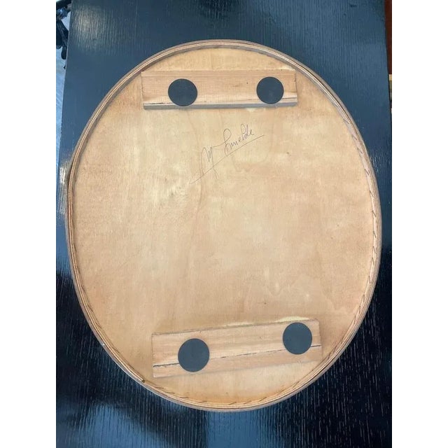 Mirror Tray with Painted Wood Rim, 1970s For Sale - Image 13 of 14