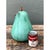 Late 20th Century Vintage Green Painted Plaster Pear For Sale - Image 5 of 12