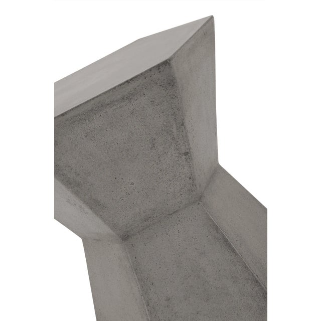 Bento Concrete Accent Table, Slate Grey For Sale - Image 4 of 10