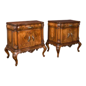 1970's Pair of Vintage Bedside Cabinets