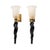 Italian Murano Glass Wall Sconces with Gold Dust Inclusions and Brass, 2000s, Set of 2 For Sale - Image 9 of 9