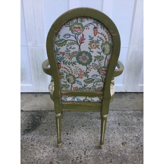 Early 20th Century Gustavian Painted Chairs - W/New Upholstery For Sale - Image 5 of 11