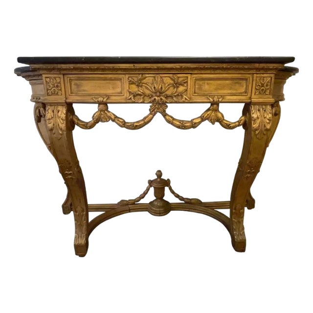 Early 20th Century Louis XVI Style Gilt-Wood Console For Sale